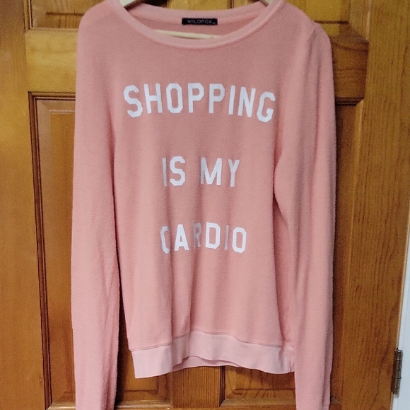 Wildfox Tops - Pink Women's jumper  - Wildfox - Shopping is my Cardio size xs